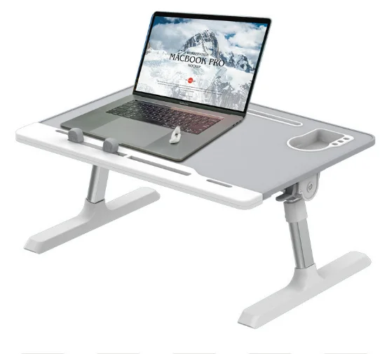 Adjustable Laptop Bed Table  Portable Standing Laptop Desk  Foldable Laptop Table for Working and study