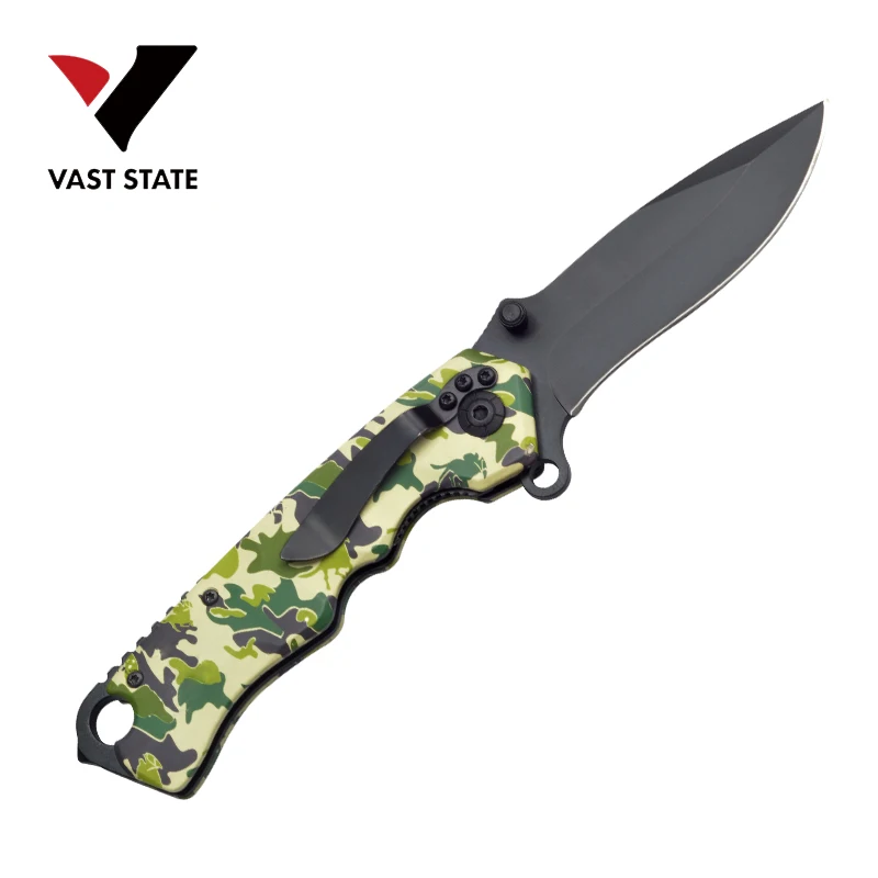 Outdoor Camping mini pocket folding knife 440 blade steel handle camping hunting survival EDC tools