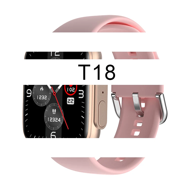 Custom Smart Watch T18 1.83inch Full Touch Screen BT Calling Reloj Bracelet Heart Rate Series 8 Smartwatch GS8 HW8 X8 T18