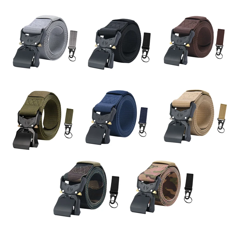 New alloy tactical belt Quick-release nylon belt for outdoor belts