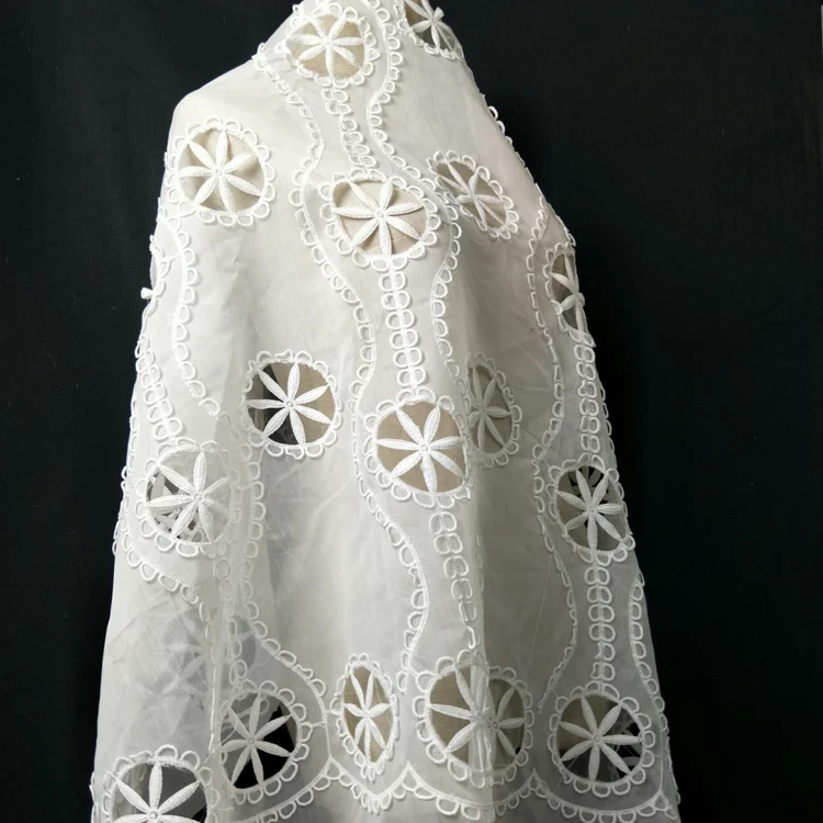 Tela encaje indian fabric fancy wholesale embroidery fabric