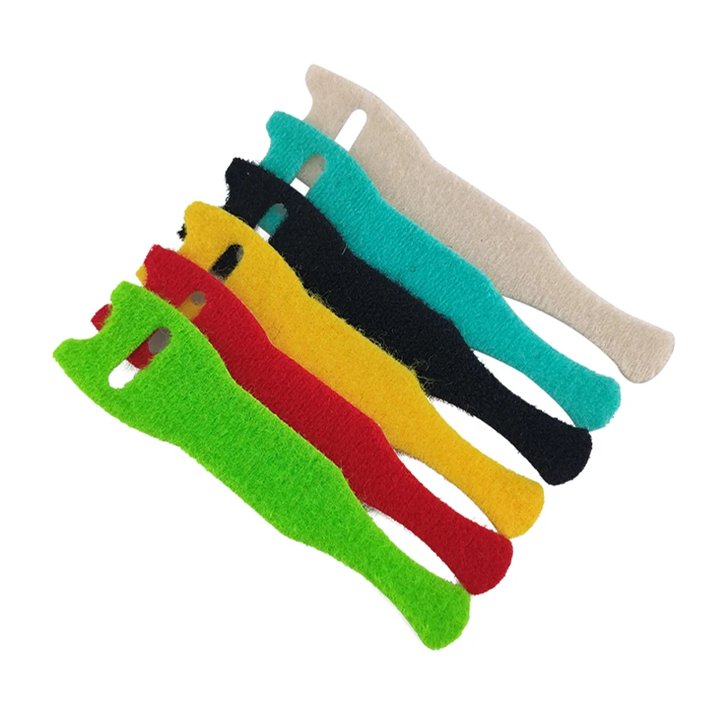 Cable Ties Strap Self Adhesive Reusable Loop Hook Wrap Bundle Plastics Nylon Strap Organizer Self Clip Holder Wire Tie