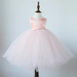 Girl  tutu skirts Party  wear Gown Flower Girls Dresses for Wedding  Birthday Kids Clothes Princess Tulle Children Costume