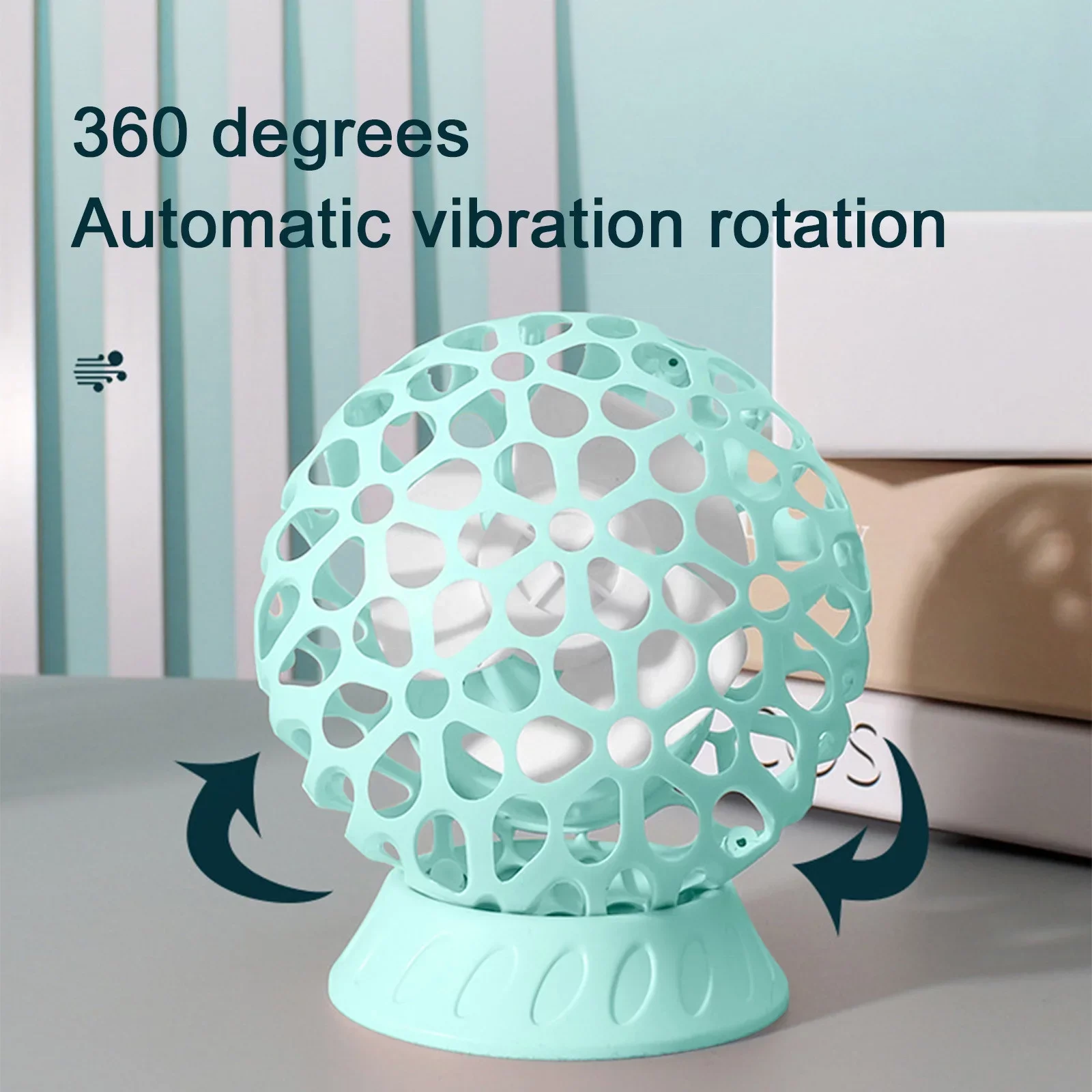 Mini Adjustable USB Rechargeable Fan Battery Operated Small Personal Portable ball Fan  For Stylish Kids Girls Women Men