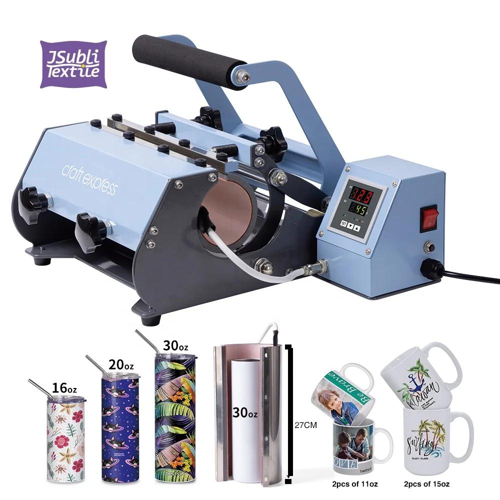 BestSub Craft Sublimation Products Multi Mug Tumbler Digital Printing Transfer Heat Press Machine Sublimation Printing