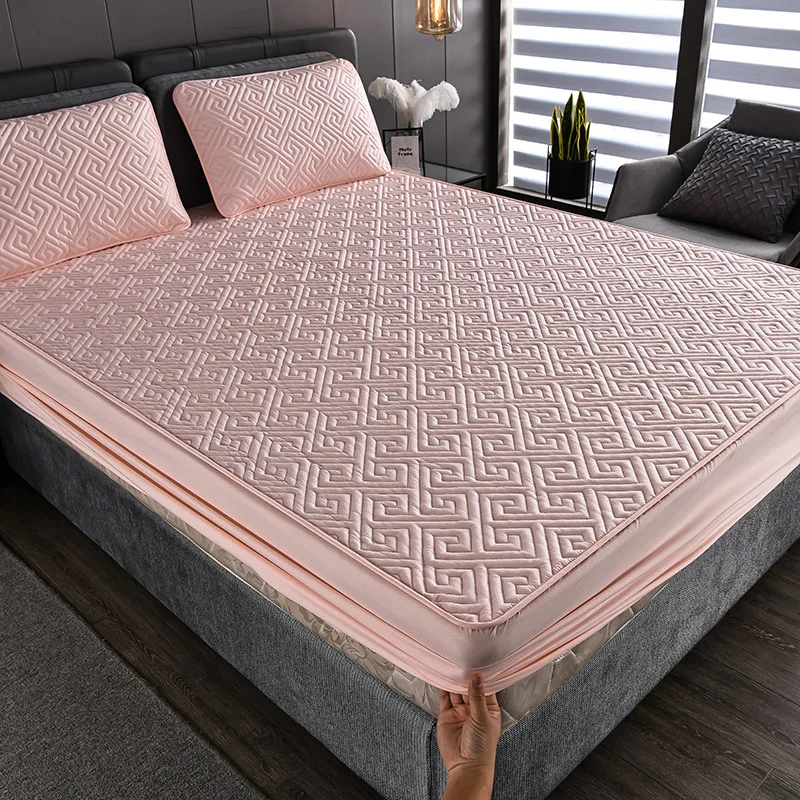 Заводской Комплект постельного белья для спальни мягкое покрывало на кровать стеганая простыня хлопок 100% защитный матрас