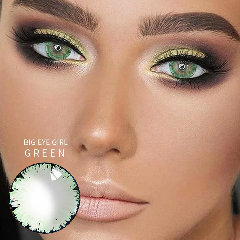  Косметические контактные линзы Beauty Coner 2 шт./пара с большими глазами для девушек фантазийные мягкие цветные косметические глаз на