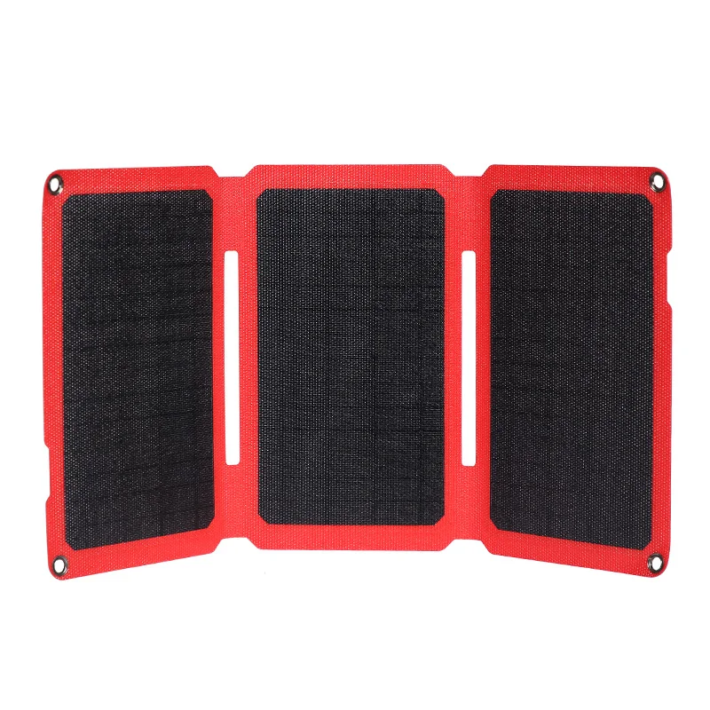 24w Foldable pocket solar charger kit, Dual USB 5V 24W ETFE film Portable solar charger