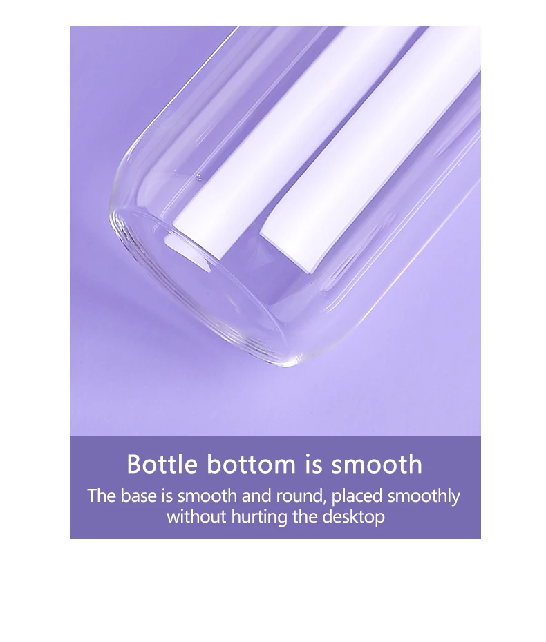 Eco-Friendly Bpa-Free Glass Water Cup Handmade With Bamboo Lid And Straw Delicate Patterns Perfect For Gift Giving
