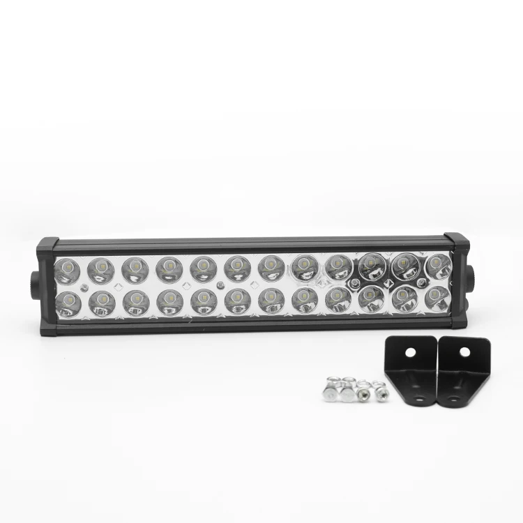 Дешевая двухрядная светодиодная световая балка 72 Вт для автомобиля 24 шт 3030 smd комбинированная светодиодная световая балка