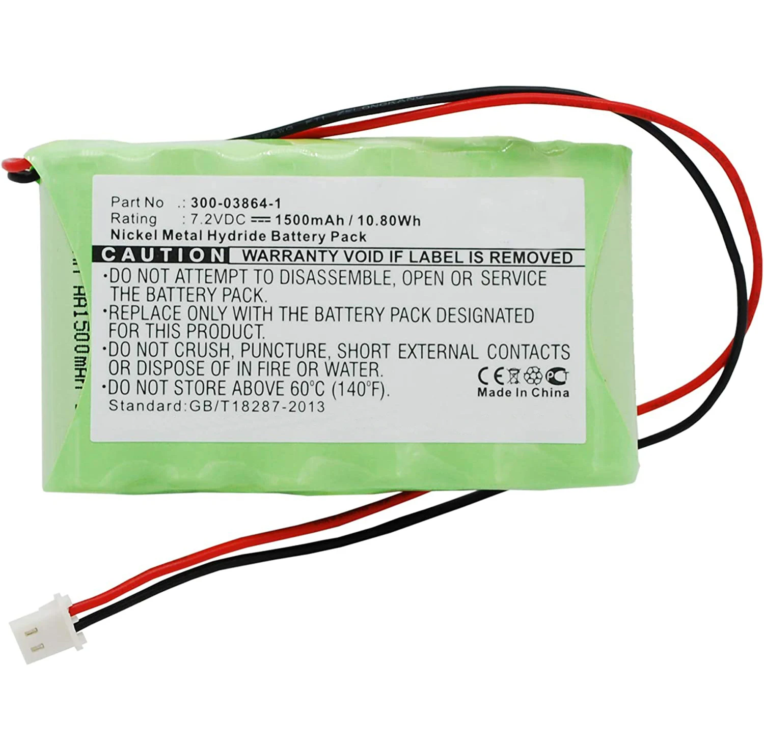 7.2V 1500mAh 300 03864 1 Alarm System Battery