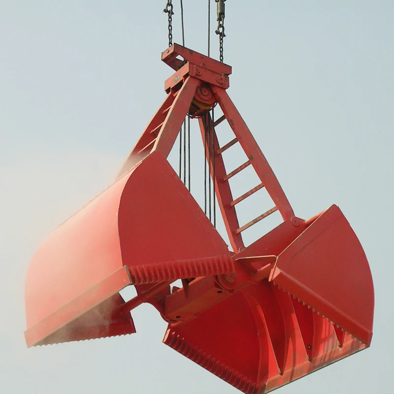 Port store yard loading and unloading customize 25 t four rope clamshell leakproof grab bucket