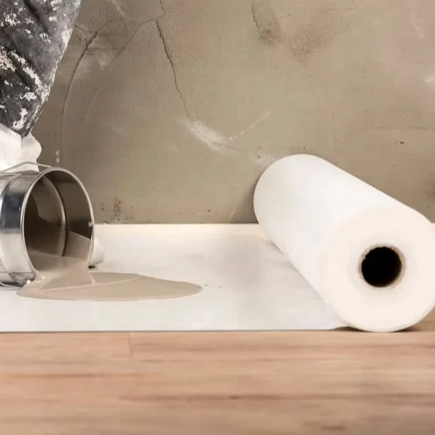 Custom home painter cover fleece felt 180gr 1*50m white sticky polyester painter felt protection fleece floor