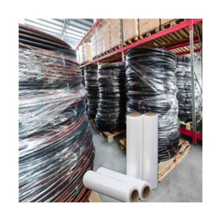 High low temperature chinese machine roll stretch micron 23 logist  protection wrap black sinyar film pe