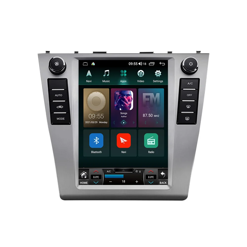MEKEDE For Toyota Camry 2008 2009 2010 2011 2012 Tesla vertical screen Multimedia Stereo Car Radio DVD Player Navigation GPS BT