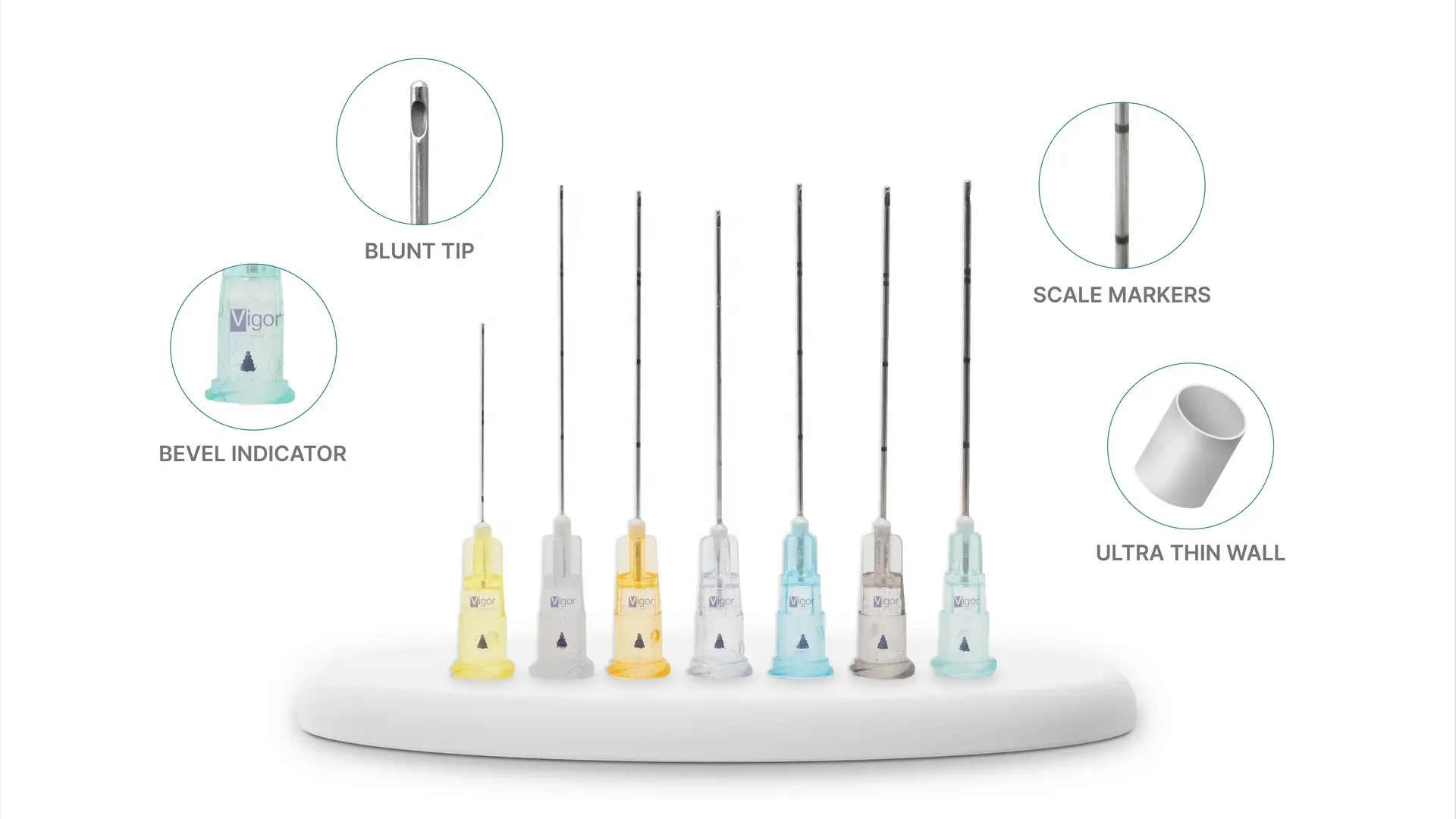 Disposable micro blunt tip cannula 25g 50mm for HA