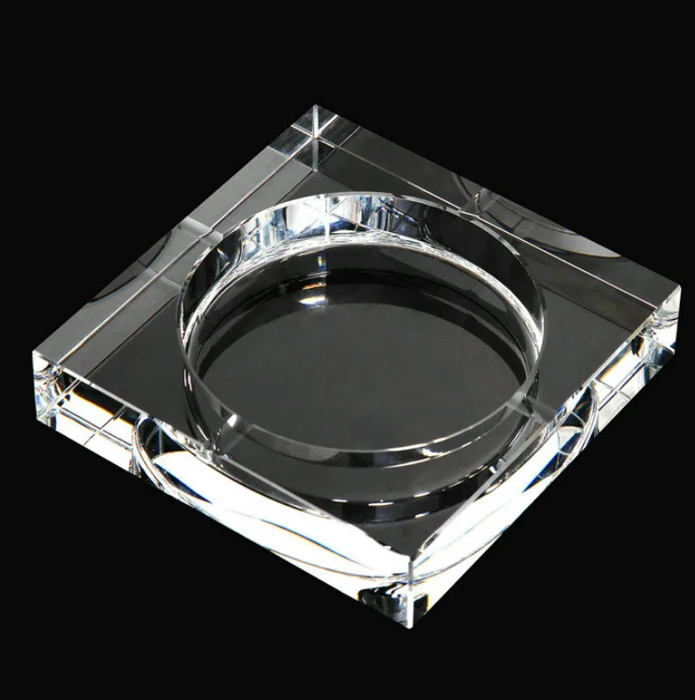 Современная пепельница для офиса, Хрустальная стеклянная пепельница, умная пепельница для домашнего декора