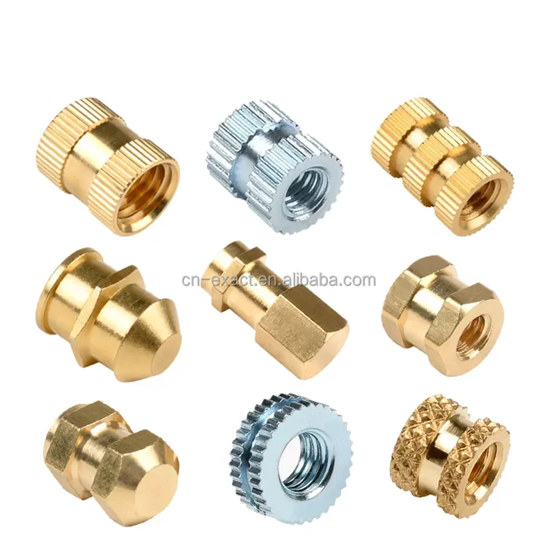 Factory Fastener OEM DIN 16903 brass knurled threaded insert nuts