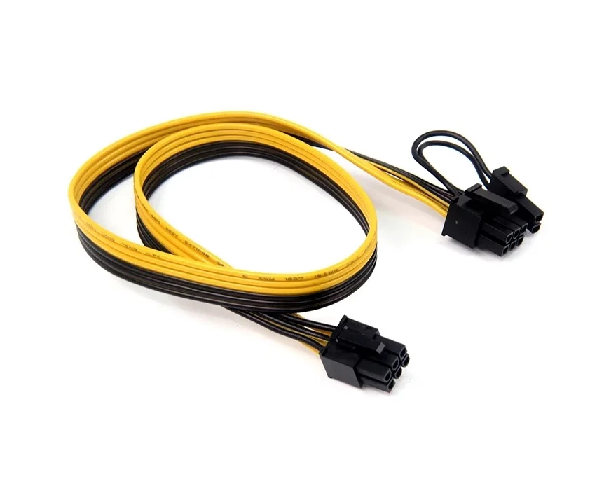  60 см 6 Pin PCI-E до 8 (6 + 2) кабель питания со штекером-штекером для графической карты майнинга HP Серверная коммутационная