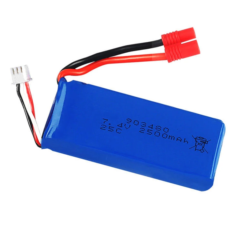 Wholesale Price Lithium Polymer Battery 7.4V 2S 2500mAh 903480 25C Rate Drone Battery For FPV Racing Drone