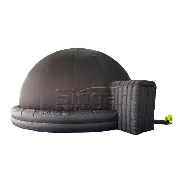 6m portable Mobile digital projection igloo inflatable planetarium dome tent with planet logo printing