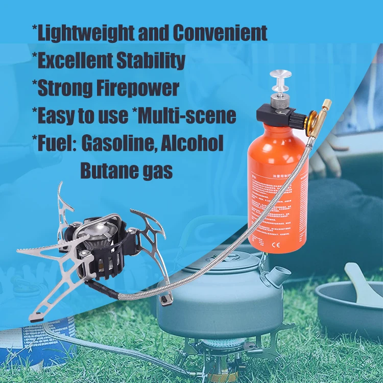 HOMFUL Camping Gas Stove Burner 3000W Adjustable Ultralight Backpacking Stove Windproof Camp Portable Propane Stove