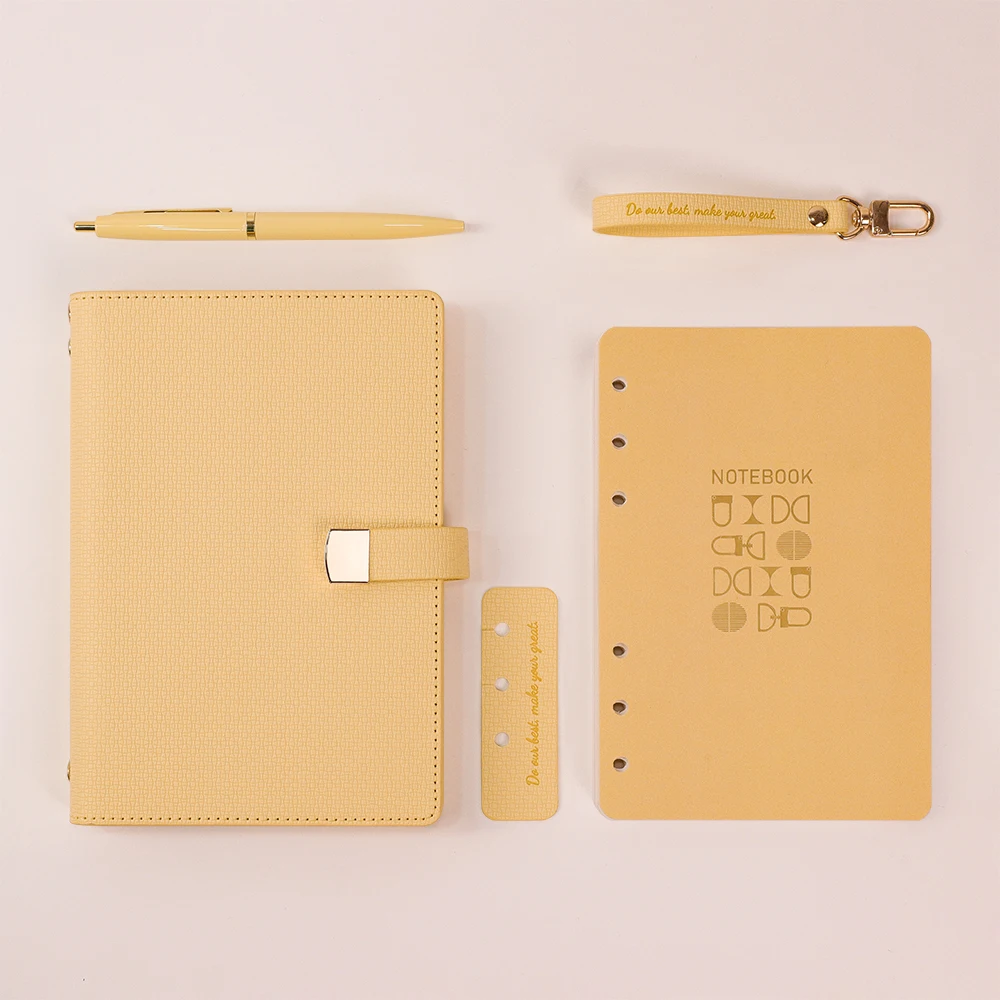 Notebook with Keychain Personal Journal Diary Notepad with Lined Inner Papers