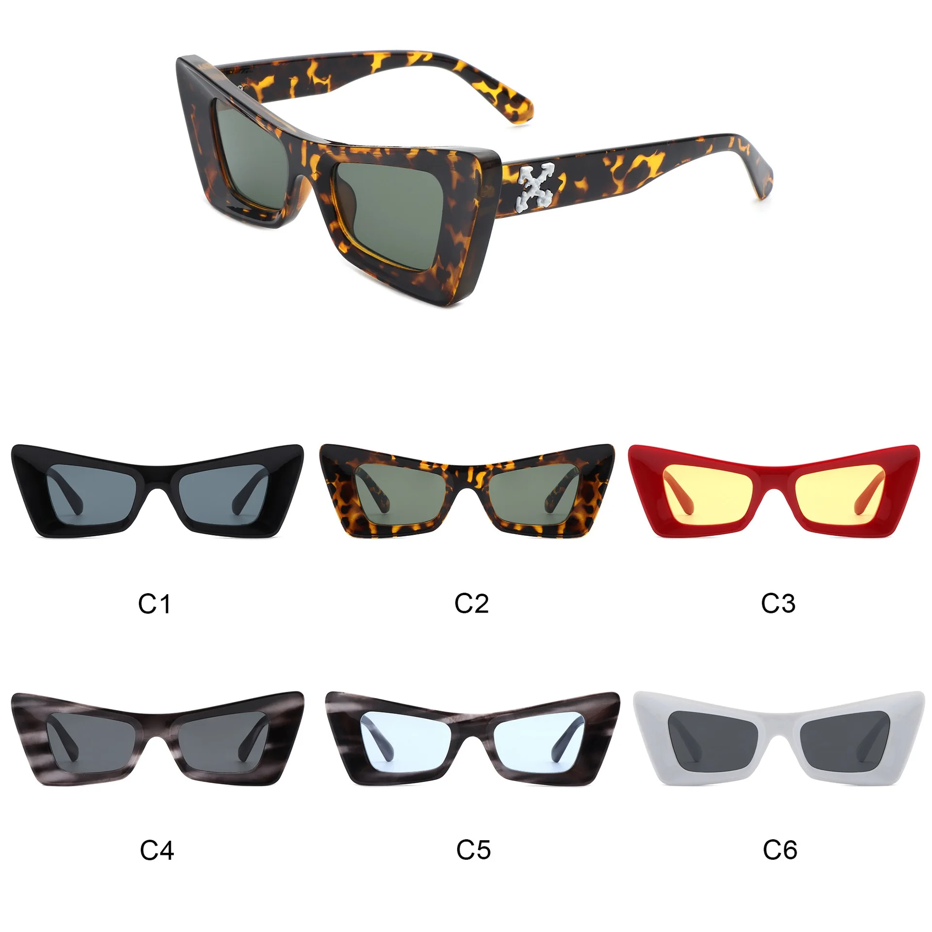 shades women men custom logo sunglasses retro trendy plastic cat eye lunettes soleil luxury sunglasses