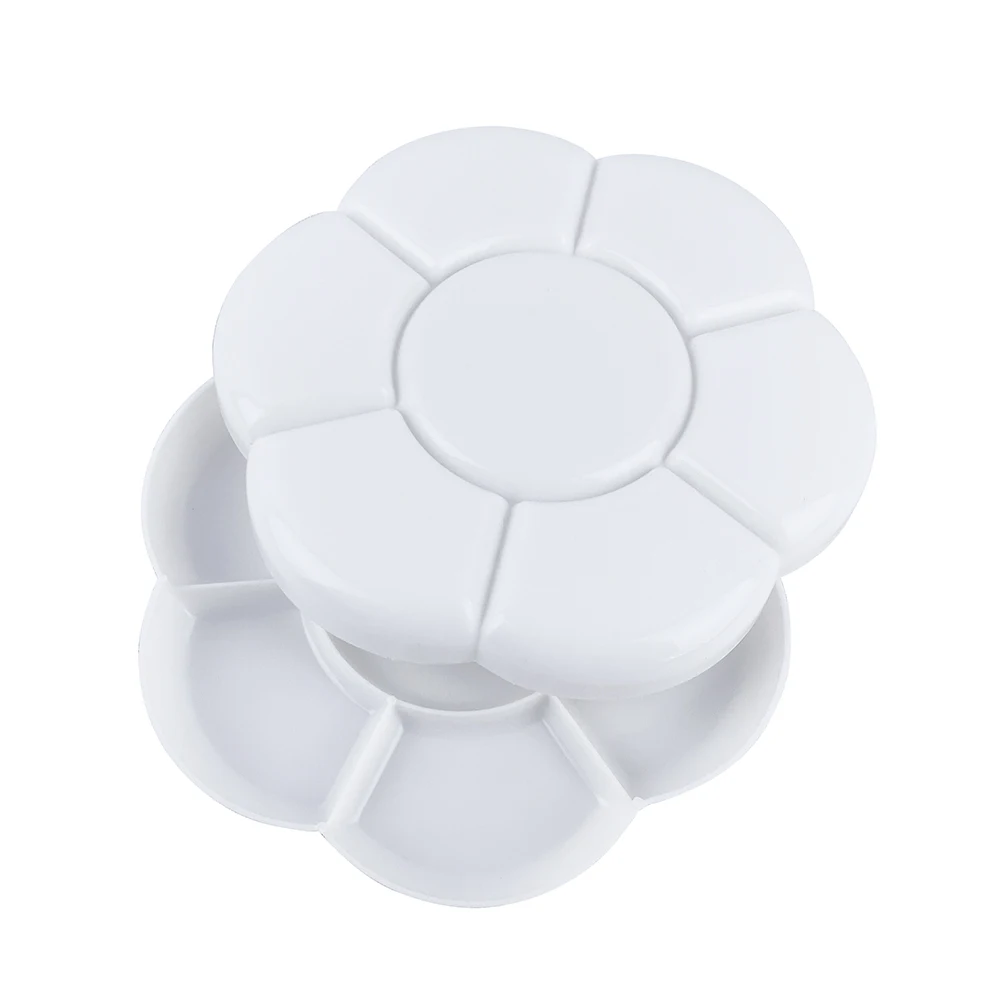 Plum White Paint Tray Palettes Painting Palette With Lid For Kids