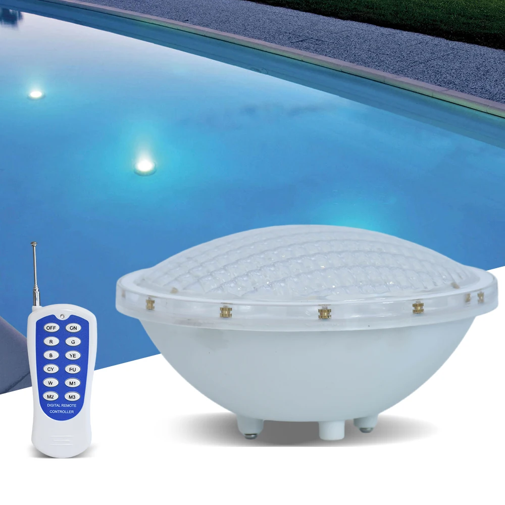 Recessed Ip68 Submersible Par56 Waterproof Led Light Swimming Pool Perimeter Rgb Control Underwater Led Pool Light