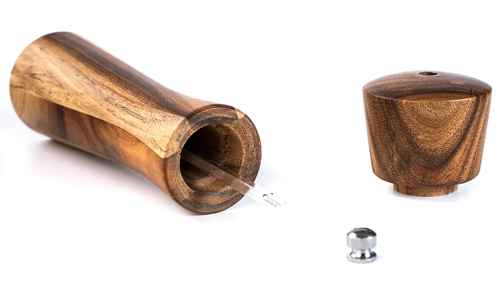 Manufacturer Wooden Spice Crusher Set 6in 8in 10in Acacia Wood Salt Grinder and Black Pepper Mill with Custom Gift Box