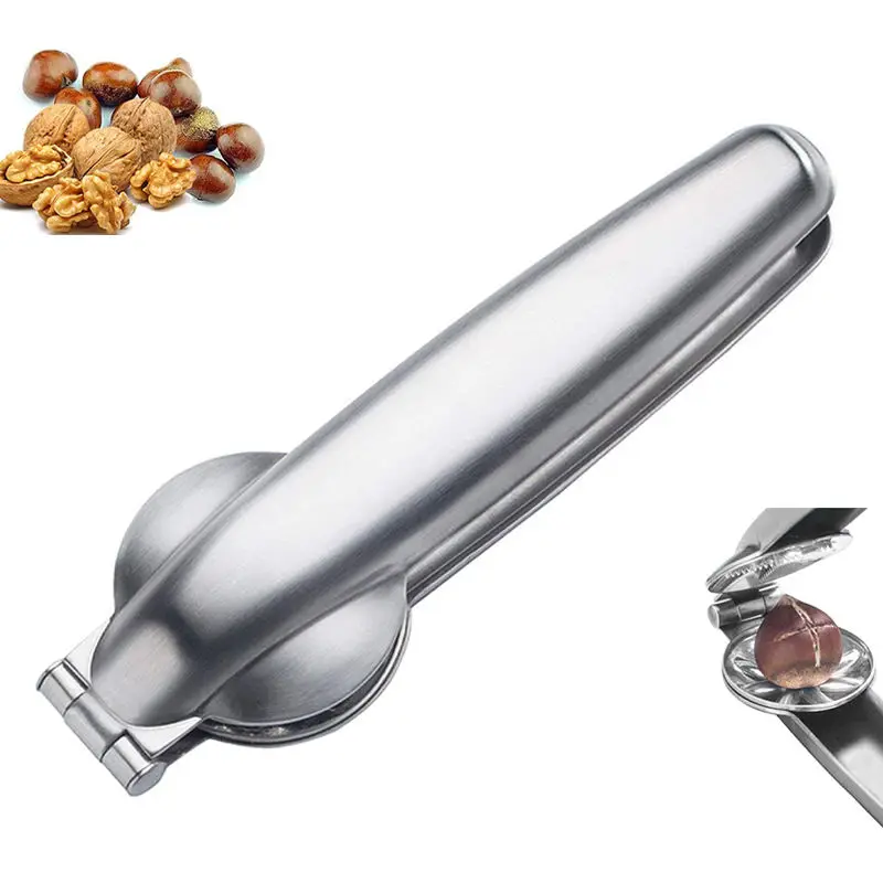 Многофункциональный Щелкунчик с крекером зажим для Каштанов 304 из нержавеющей стали кухни