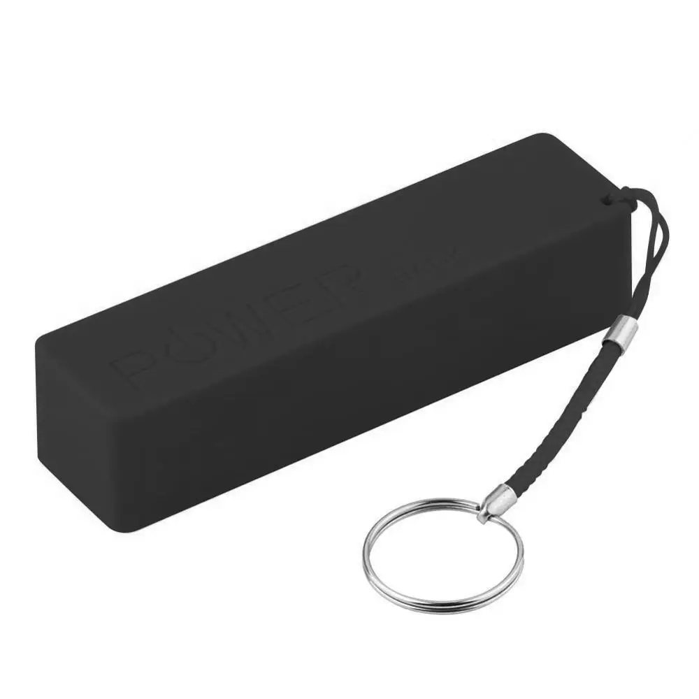 Powerbank with Key Chain USB Portable 2600mAh External Power Bank Case Pack Box 18650 Battery Charger