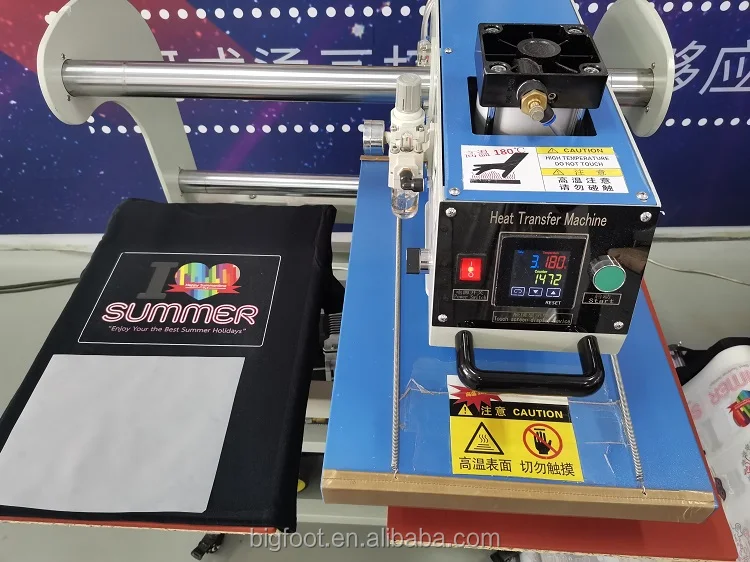 INKGIANT 40*60 Double Station Heat Transfer Machine for T-Shirts Semi-Automatic New Condition