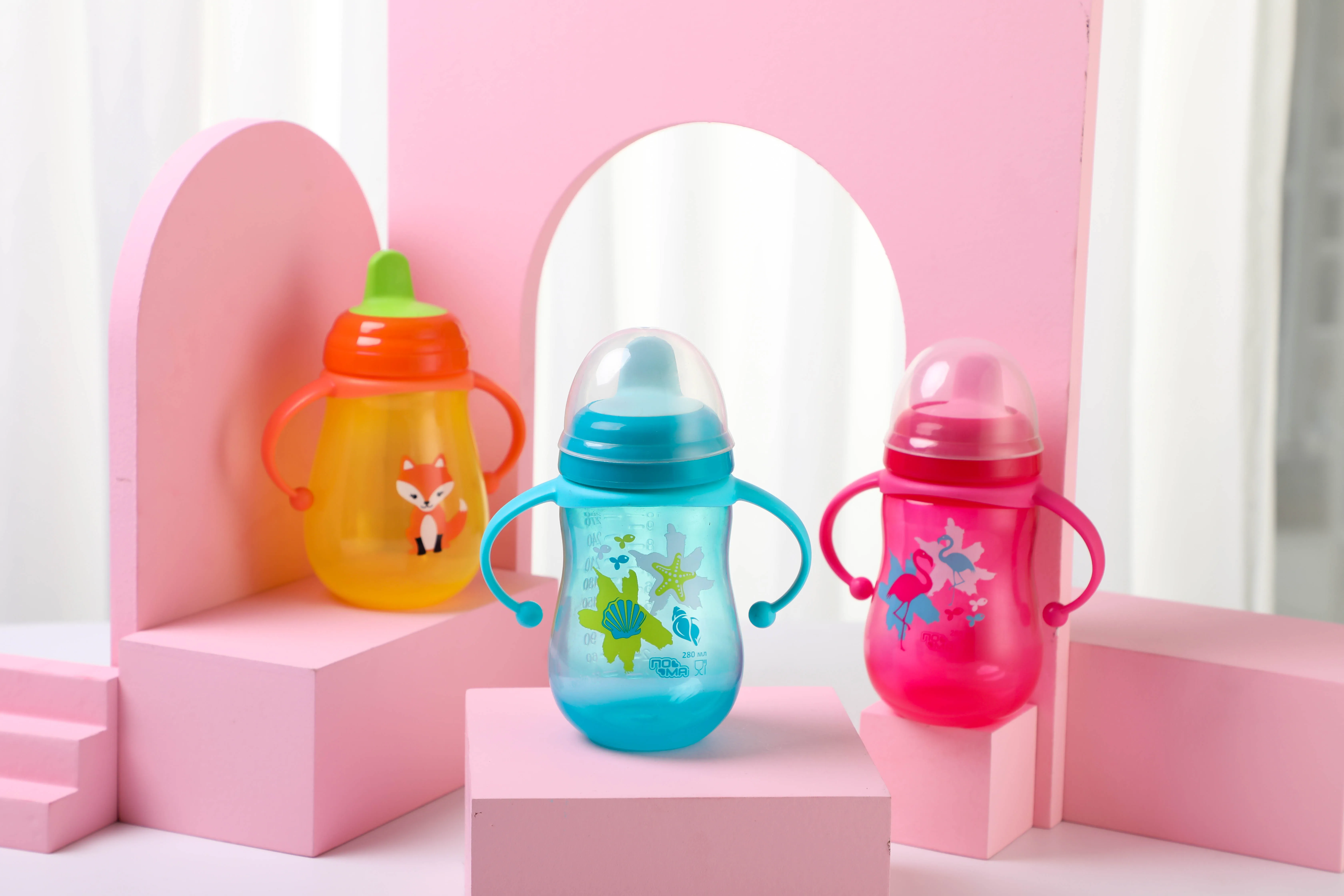 Factory BPA free baby TPE Nipple  PP Training Cup/Water Bottle