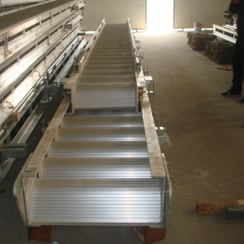 ship long aluminum telescopic wharf gangway ladder with handrail,hand winch