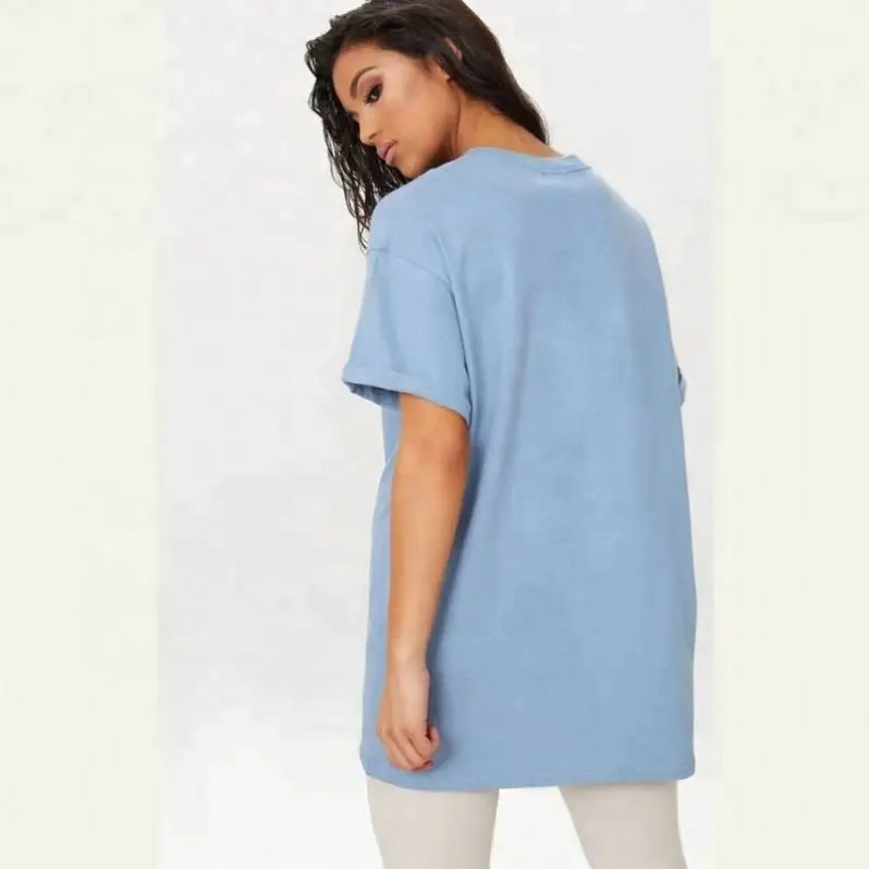 
Custom Apparel Oversized Boyfriend T Shirt Women Crew Neck Tee Shirts Blank Tall 