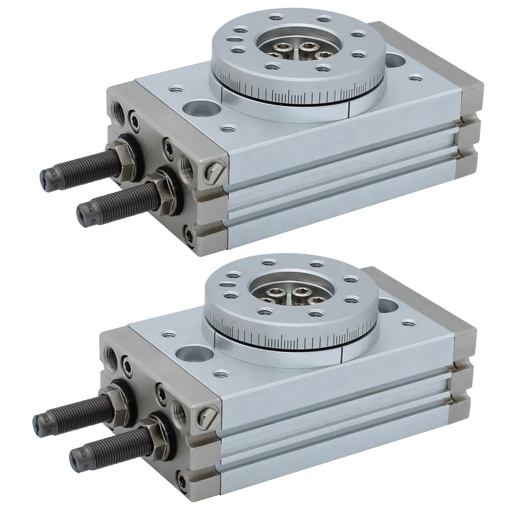 90 Degrees 180 Degrees Pneumatic MSQB Series Rotary Actuators Air Cylinders Rotary Table