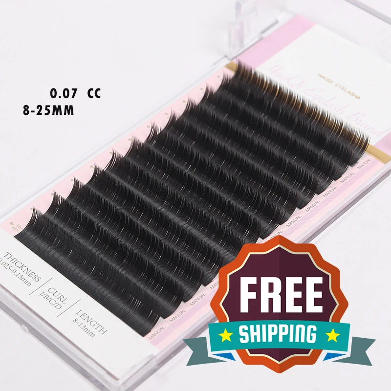 cruelty vegan synthetic volume eyelash for extension 0.07 cc from vietnam individual eyelash extensions