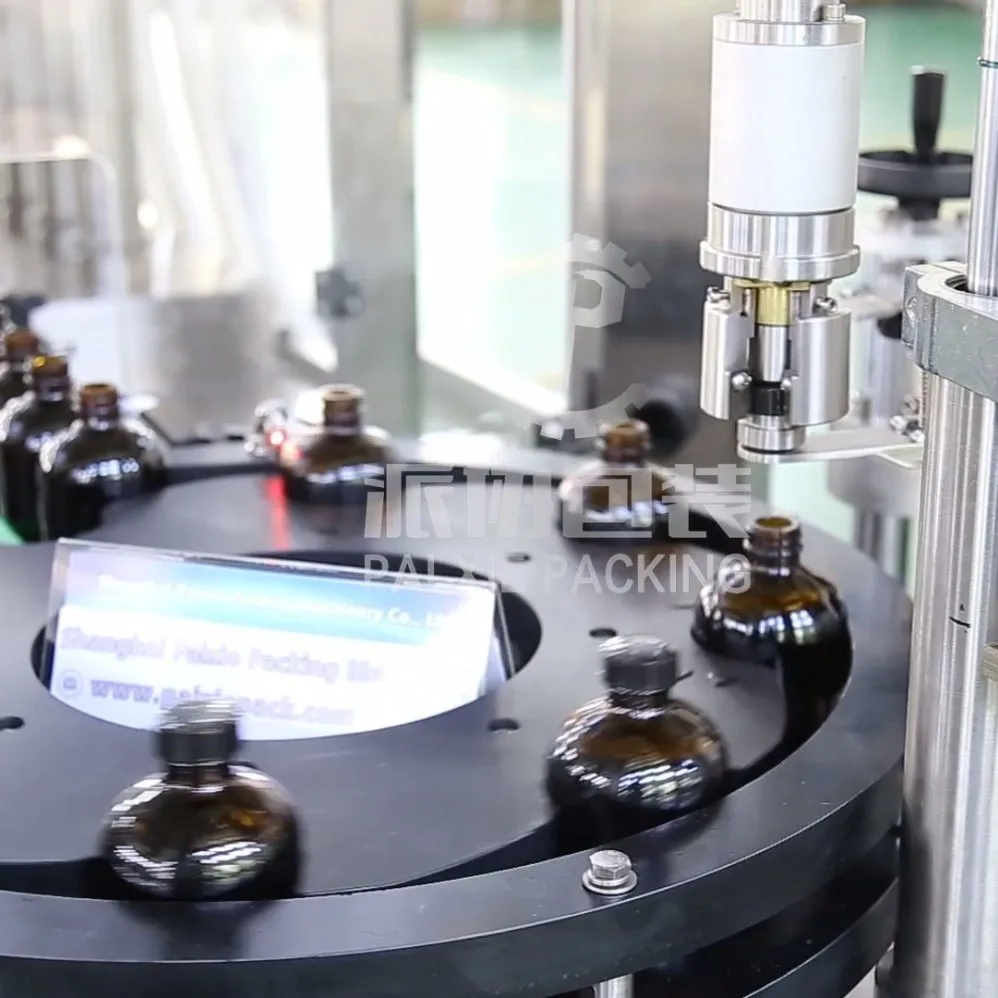 Cosmetics Pharmaceutical Herbal Liquid Shampoo Gel Bottle Filling Capping Machine for Packing Line