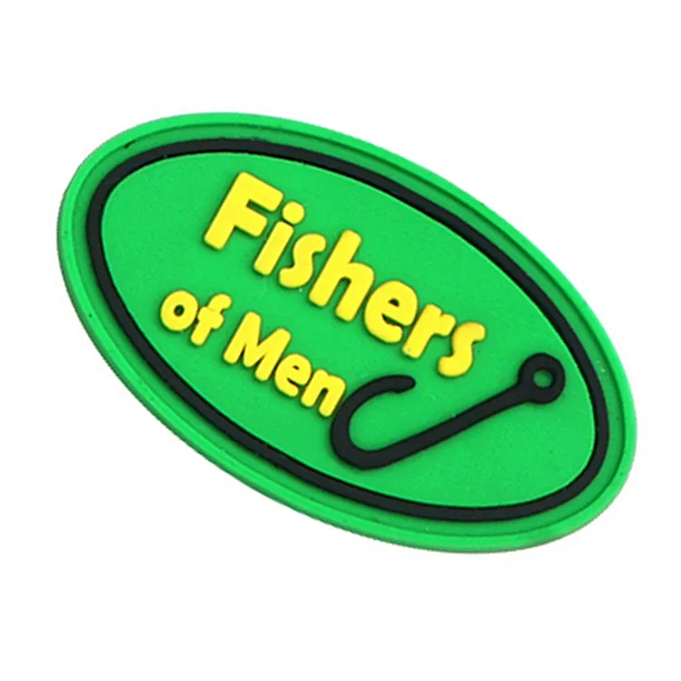 
Cheap price Custom clothes decoration military soft PVC raised engraved patch 