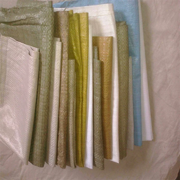 100% Polypropylene material 50 kg agriculture sack white empty 50kg plain pp woven bags for packing