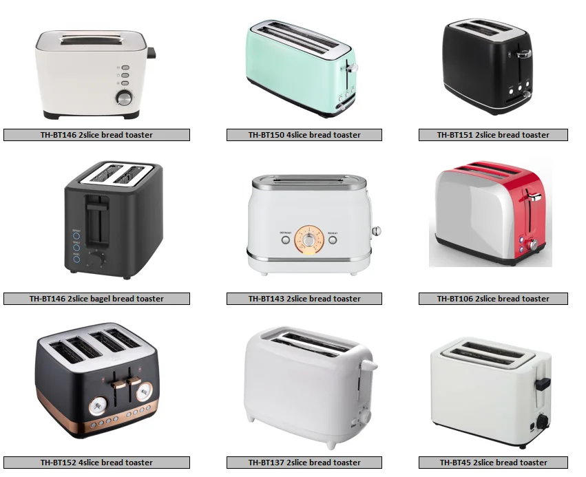 ETL 2 Slice Home Kitchen Withe Electric Bread Toaster