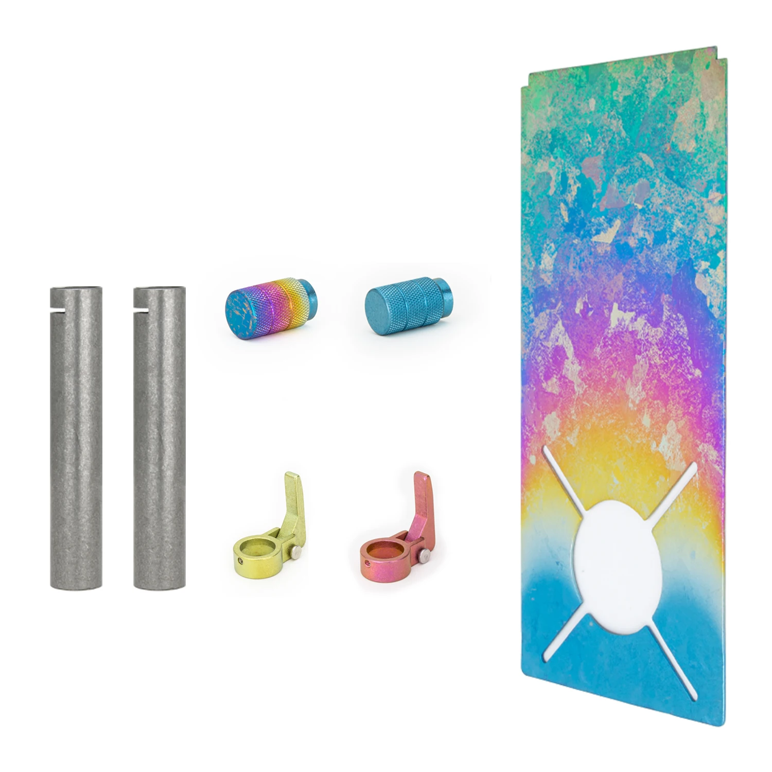 For SOTO ST310 Spider Stove with Titanium Alloy Knob Igniter and Panel Accessories DIY Modification Blackening Style Camping