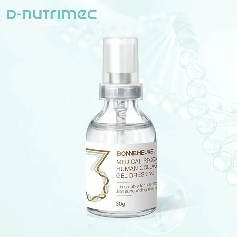 1068 Large Molecule Long Collagen Gel Wholesale Skincare Serum Reduce Fine Line Pigmentation Anti-Acne Whitening Facial Serum