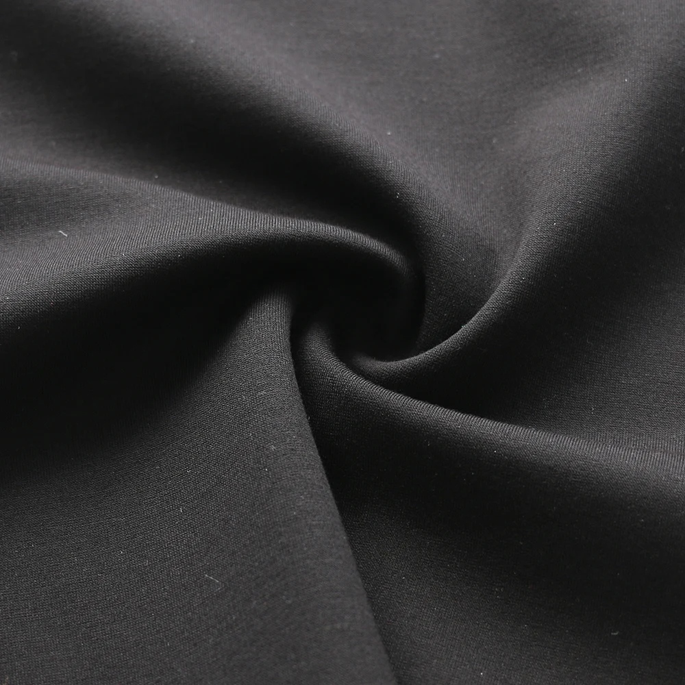 High Quality 50S Solid Roma Material Siro Rayon63% Polyester33% Spandex4%  300GSM Customized Ponte Roma Knitted Fabric