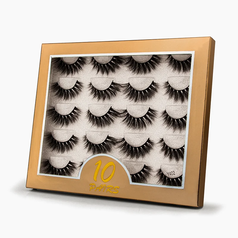 wholsale 3D Mink fake Eyelashes eye lash False Eyelashes  Soft make up Extension lash 25mm eyelash vendor fluffi mink eye
