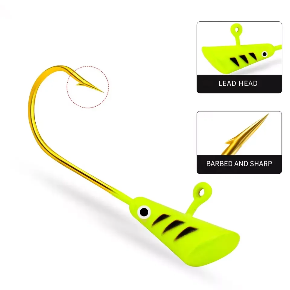 Ice Fishing Jigs Kit Ice Fishing Lures for Walleye Perch Jigs Heads for Ice Fishing Tackle Panfish Crappie Jigs