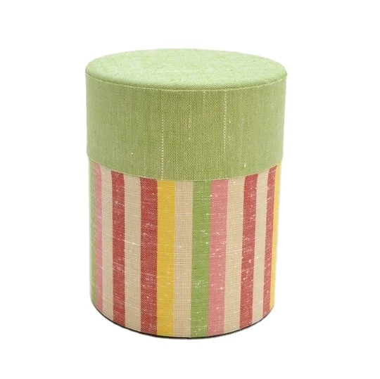 Красочная полосатая коробка для чая из хлопка эншу понги хранения японского