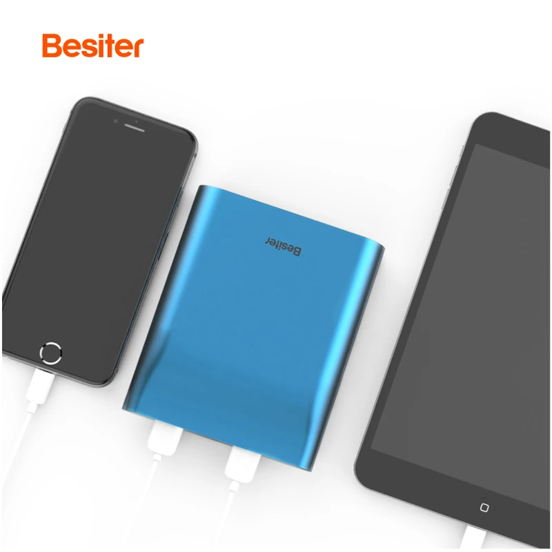 hot sale new portable best gifts 10000mAh QC 3.0 ultra slim aluminum material power bank for smart phone